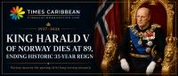 KING HARALD V OF NORWAY DIES AT 89, ENDING HISTORIC 35-YEAR REIGN