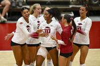 Arkansas volleyball wins season opener to end long losing streak