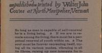 Glimpses of Vermont's Past: Walter John Coates