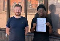 College student Ibrahim makes his mark