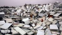Mountain of broken fridges growing across England and Wales
