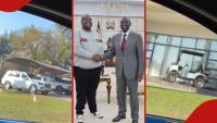 William Ruto's wealthy friend Wicknell Chivayo flaunts his posh Harare mansion with high end cars