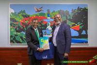 PM Dr Terrance Drew Welcomes St Martin President Louis Mussington to Goverment Headquarters