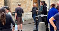 UK acting legend, 67, spotted filming new TV series by Oxford Uni landmark