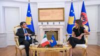 Ambassador to Kosovo Antonini Meets with Interim President Haxhiu