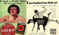 The bizarre vintage posters that would never get approved today - including Lucky Strike ads telling women to smoke for a 'slender figure'