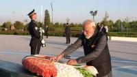 PM Modi, Uzbekistan President lay wreath at Yangi Uzbekistan Park