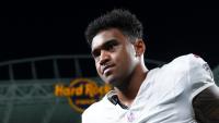 Tua Tagovailoa plays against the Miami Dolphins in NFL preseason game