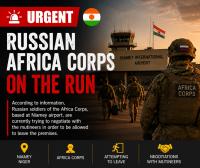 Mounting tensions in Niamey: Africa Corps personnel allegedly seek urgent departure