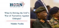 What Is Driving the SAF’s War of Narratives Against Ethiopia?