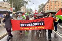 Demonstrators gather in Stockholm to protest Israel’s Gaza attacks