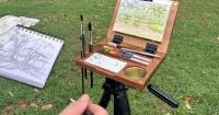 Art Society hosts outdoor painting event