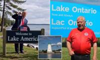 Trump taunts Canada over Lake Ontario name change after region's premier unveiled defiant sign rejecting 'Lake America'