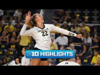 Miami (FL) at Michigan | Highlights | Big Ten Volleyball | 08/29/2026
