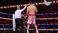 Brit star Moses Itauma, 21, taken out of ring on STRETCHER and taken to hospital after shock Filip Hrgovic defeat