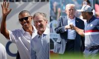 Trump accepts new role with 'proud tradition' once held by rivals Trudeau, Biden and Obama... as fears mount that he has just cursed USA
