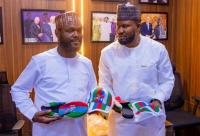 Seyi Tinubu Commends Hon. Bello Ihiovi’s Made-in-Nigeria APC Sneaker, Face Cap Initiative