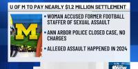 University of Michigan to pay nearly $1.2 million in sexual assault settlement