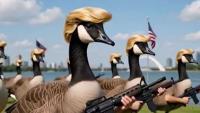 Trump sends army of 'Donald Ducks' to Canada after Lake Ontario rename in wild AI video