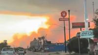 Footage captures Texas community swallowed by wildfire smoke as Ross Fire grows