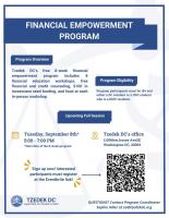 Financial Empowerment Program - [In-Person Fall 2026 Session]