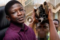 Ghanaian Actor Charles Inkoom Allegedly Caught Stealing Road Metal In Accra