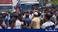 Textile workers block Dhaka-Sylhet highway over load-shedding in Narsingdi’s Madhabdi