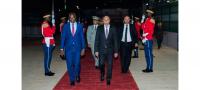 The President of the Republic arrives in Conakry to attend the inauguration…