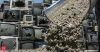 Miami researchers tested concrete that replaced sand with leaded CRT glass; a biopolymer helped limit lead leaching before durability damage raised concerns