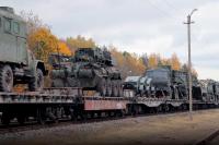 Belarusian Railway is short of flatcar wagons. The reason is military transportation
