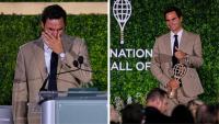 Federer’s love for the sport comes out during induction to Tennis Hall of Fame