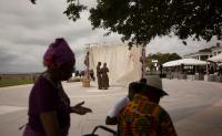 ‘We are here.’ Fort Monroe unveils statues depicting arrival of North America’s first enslaved Africans