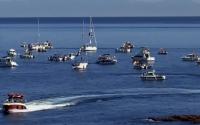 Spanish skippers circle Ceuta as firefighters call Monday protest and locals shut out hard-line outsiders