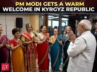PM Modi arrives In Kyrgyzstan's Bishkek for SCO summit, receives warm welcome from Indian diaspora