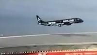 Every angle of terrifying flyover as planes almost collide over packed rugby stadium in South Africa