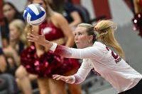 Arkansas volleyball closes perfect opening weekend in 3-1 win over UTSA