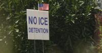 Dozens gather in Jeffersonville to protest ICE detention in Indiana