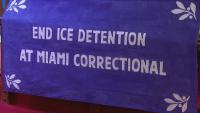 South Bend church prayer vigil urges end to ICE detention at Miami Correctional