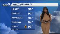 Showers and storms favor western and central New Mexico on Monday