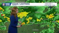 Showers exit Sunday evening with a mild Monday across Maine