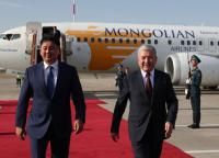 Mongolian President arrives in Kyrgyzstan for SCO Plus and WNG opening