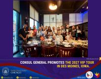Consul General promotes the 2027 VIP tour in Des Moines, Iowa
