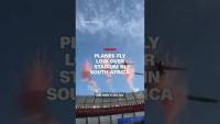 Planes fly low over stadium in South Africa