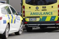 Two-vehicle crash, one person taken to hospital