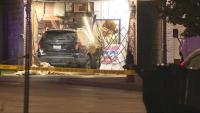 Police respond after car crashes into Bon Bon Miami Convenience store