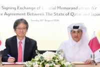 Qatar, Japan sign exchange of official memorandum on air services deal