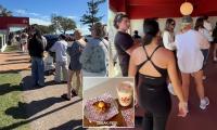Hundreds of Aussies are queueing down the street and travelling from miles away to visit new beachside bakery