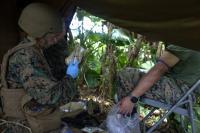 U.S. Service Members Conduct a Combat Trauma Management Course