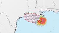 Tropical storm warning issued for Texas and Louisiana coasts as storm brews in the Gulf
