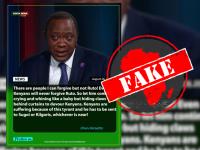No evidence that Kenya’s ex-president Uhuru Kenyatta vowed never to forgive president William Ruto over alleged fallout